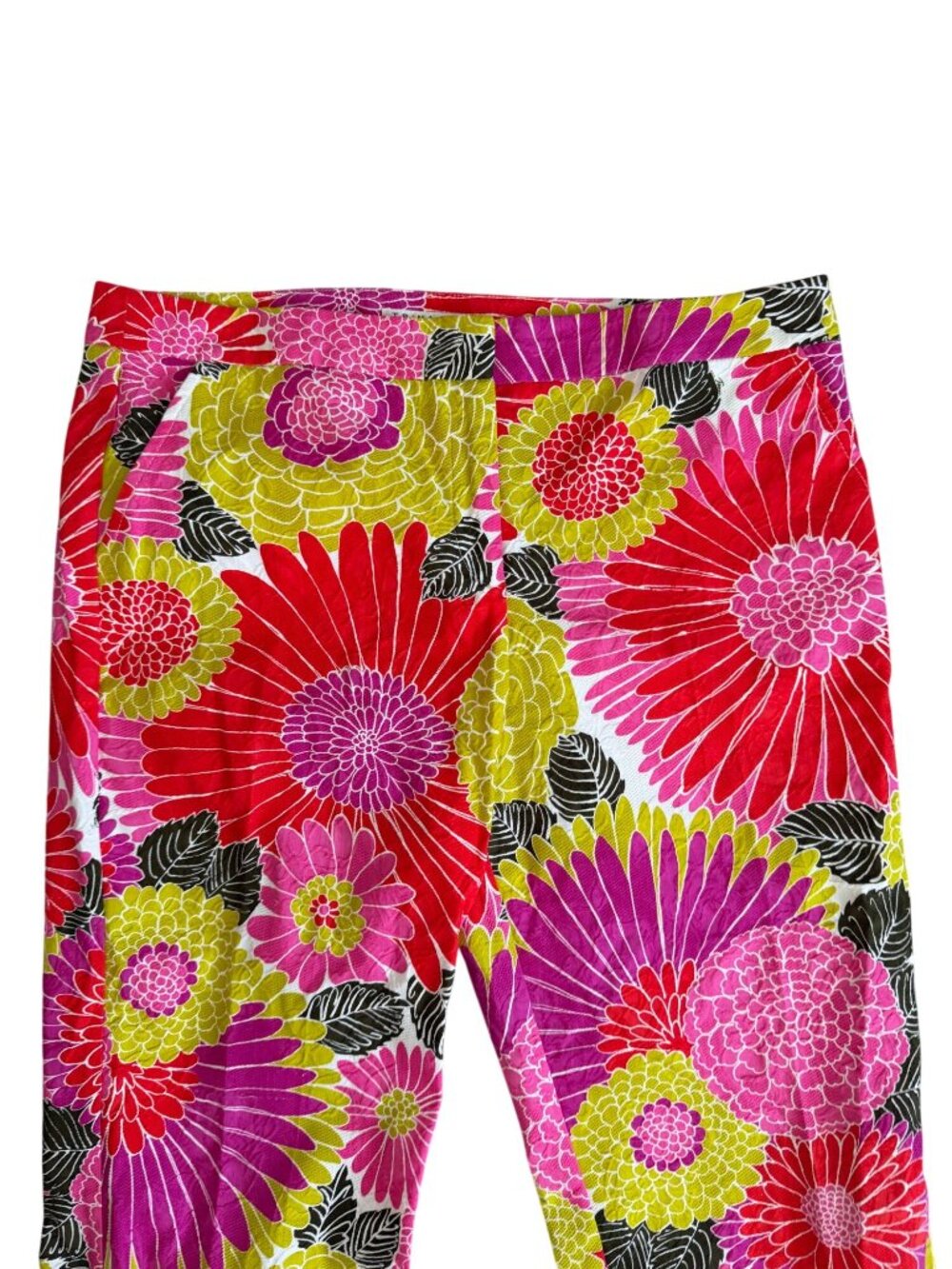 TRINA TURK Floral Crop Dress Pants Size 14 - Picture 11 of 12